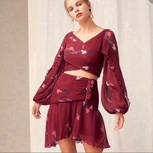 Keepsake 2020 SS Flared Floral Skirts Set Size S